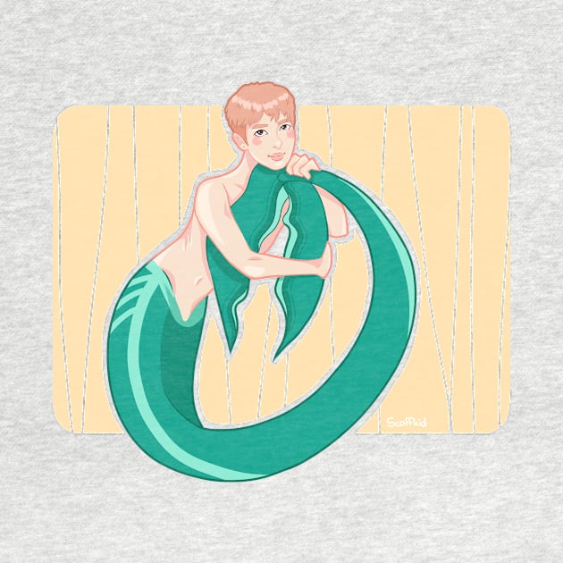 BTS Rapmonster Namjoon Mermaid by Scoffkid